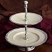 Godinger 2 TIER STAND ALUM/WHITE