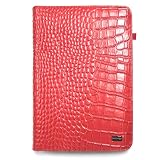JAVOedge Red Croc Book Style Case for the Barnes & Noble Nook
