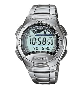 Casio #W753D-1AV Men's Digital Watch with Tide and Moon Graph