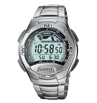 Casio #W753D-1AV Men's Digital Watch with Tide and Moon Graph