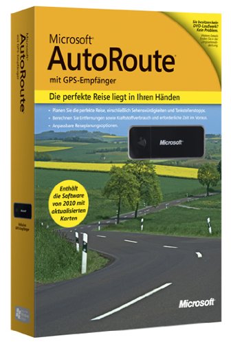 AutoRoute Europa 2010 mit GPS Empfänger