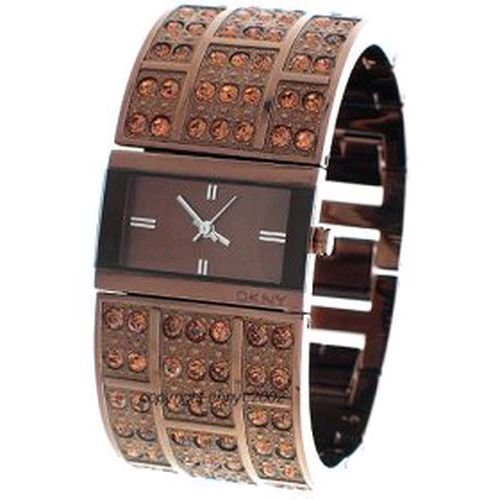 DKNY Essentials Rose Gold Topaz Stainless Steel Ladies Watch NY3895