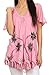 Sakkas Albina Island Relaxed Fit Embroidery Cap Sleeves Blouse/Top