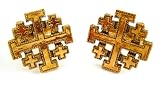 Vatican Library Collection Gold Jerusalem Cross Cufflinks