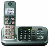 Panasonic KX-TG7741SDECT 6.0 Link-to-Cell via Bluetooth Cordless Phone with Answering System, Silver, 1 Handset