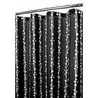 Park B. Smith Bubbles on a String Stall Size Watershed Shower Curtain, Black/White