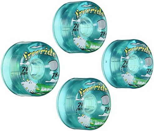 FreeRide 78a Skateboard Wheels, Blue, 70mm