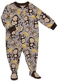Carter's Fleece Monkey with Bananas Footed Pajama (4T)