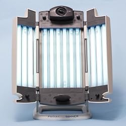Face Tanner Table Top Sun Lamp Tanning Light-Box by Welproma Portable Tan 12 UV Lamps 180W 30 Minute Timer