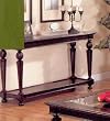 Traditional Styled Sofa Table in Cappuccino Finish