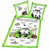Herding 467335050 Bettw&auml;sche, Sheepworld pupsegal 80 x 80 + 135 x 200 cm, Biber