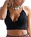 Olrain Women's Bra Lace Spaghetti Strap Halter Vest Crop Tops
