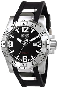 Invicta Swiss Reserve Excursion Black Dial Mens Dive Watch 6252