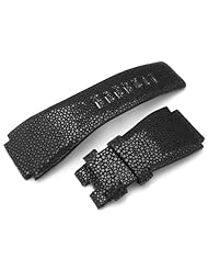 Taikonaut Bell & Ross BR01 Type Semi Polish Genuine Stingray 24mm Black Strap