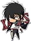 家庭教師ヒットマンREBORN! ピンバッジ2個セット 10年後ヴァリアー XANXUS&S・スクアーロ