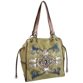 KATHY Van Zeeland Rich & Famous Patchwork Tote