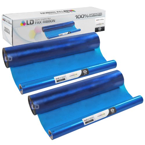 LD Â© Compatible Panasonic KX-FA136 Black Fax Refill Roll (2-Pack)