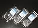OLIVIASPHONES NOKIA 6220 CLASSIC TRIPLE PACK MOBILE PHONE CLEAR HARD CRYSTAL CASE