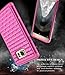 Galaxy S6 Edge Plus Case, Style4U Studded Rhinestone Crystal Bling Hybrid Armor Case Cover for Samsung Galaxy S6 Edge Plus / S6 Edge + with 1 Style4U Stylus [Hot Pink/Hot Pink]