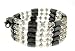 Glass Beads Magnetic Wrap Bracelet/Necklace/Anklet Lariat - Clear