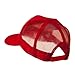 6 Panel Mesh American Flag White Patch Cap - Red W38S61E
