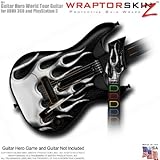 Metal Flames Chrome Skin fits Band Hero, Guitar Hero 5 & World Tour Guitars for XBOX 360 & PS3 (GUIT