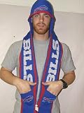 Buffalo Bills 2011 Team Stripe Hooded Knit Scarf with Pockets