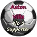 Aston Villa No 1 Supporter**58mm Round Fridge Magnet**