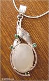 Emerald and moonstone choker, 'Mystic Princess'