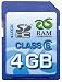RAM Components 4 GB Secure Digital High Capacity Speicherkarte (SD HC Class 6 Card) für TomTom GO 730