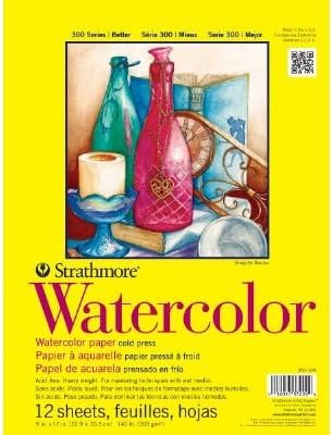 3 Pack 11" x 15" Cold Press Tape Bound Watercolor Pad (Product Catalog: Paper Media, Canvas & Surfaces)