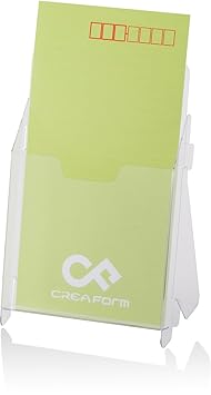 【クリックでお店のこの商品のページへ】組立式 カタログスタンド A4三折サイズ ロングサイズ 卓上 チラシ立て ハガキサイズ： 文房具・オフィス用品