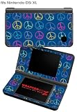 Nintendo DSi XL Skin - Kearas Peace Signs on Midnight Blue by WraptorSkinz