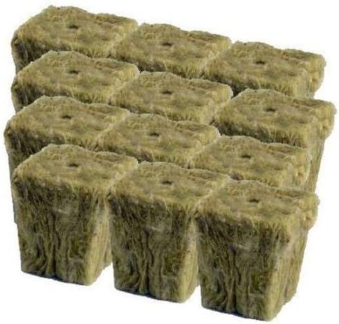 Grodan 1" x 1" - 12 count - rockwool stonewool hydroponics starter cubes