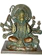 Panchmukhi Hanuman Statue Brass Sculpture Hindu Gods Ram Vakta Anjani Putra 9"