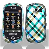 Blue Plaid Cross Checker Design Snap on Hard Shell Cover Protector Faceplat ....