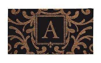 Classic Design Coconut Fiber Monogram Doormats