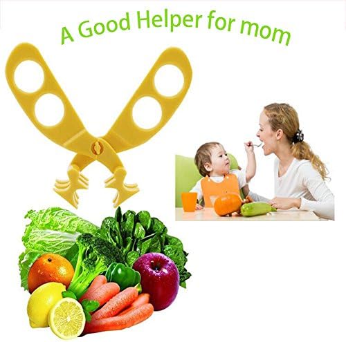 EasTree® Multifunctional Child Baby Food Supplement Cutter Crushing Scissors Grinder Tool for Food Bread Vegetable Cut