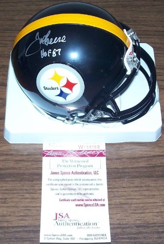 Joe Greene AUTO HOF Pittsburgh Steelers Mini-Helmet JSA