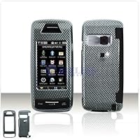 LG Voyager VX-10000 VX10000 Carbon Fiber Style Design Snap-On Case Cover with Removable Swivel Belt Clip