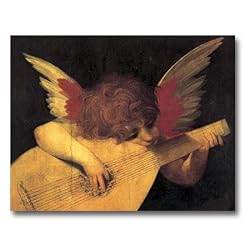 Musica Angelica - Box Set of 12 Christmas Greeting Cards and matching patterned envelopes