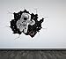 60 Second Makeover Limited Full Colour Astronaut Cracked Wall Sticker Decal Boys Bedroom Bathroom Playroom Universe Outer Space Galaxy