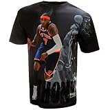 NBA Men's New York Knicks Carmelo Anthony Sublimated High Definition Photo Tee Shirt (Multi, X-Large)
