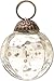 Luna Bazaar Mini Mercury Glass Ornament (Pearl Design, 1-Inch, Silver) - Vintage-Style Decoration