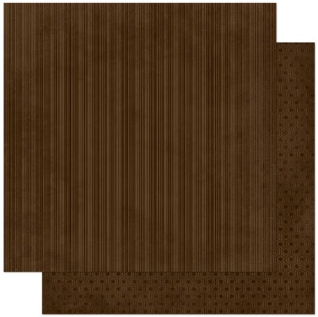 Coffee Stripe 12X12 Double Dot Designs Paper 