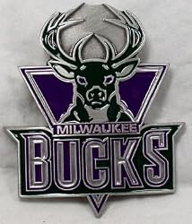 Milwaukee Bucks Enamel Belt Buckle, NBA Basketball Buckle