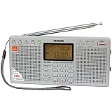 Tecsun PL 390 DSP Digital AM FM LW Shortwave Radio with Dual Speakers Silver Electronics portable radio