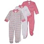 Gerber Snap Front Sleep 'N Play, 3 Pack, Newborn