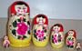 Semenov Russian Nesting Doll 6pc./5"