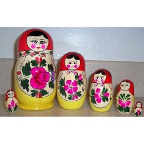 Russian Nesting doll 6 pc 6 in s-106 by Golden Cockerel